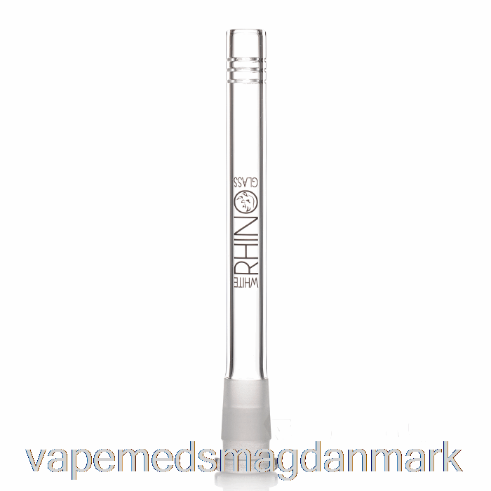 Vape Uden Nikotin Hvidt Næsehorn 19/14 Glas Downstem 6inch
